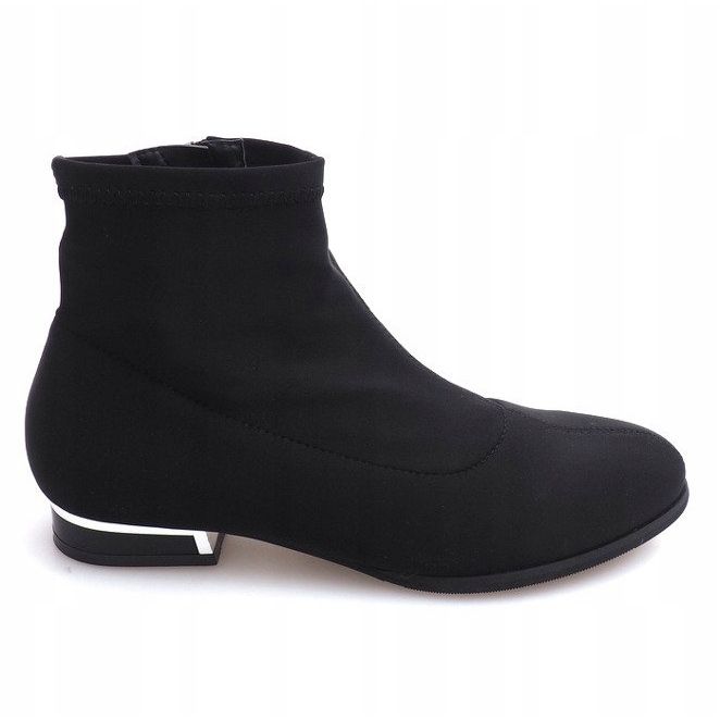 Botas de material elegante 26003 Negro 2