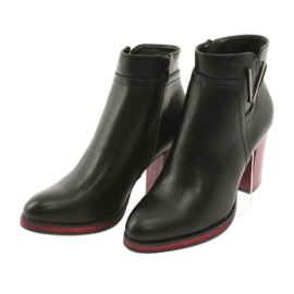 Botas negras Sergio Leone 537 negro rojo 3 Botas negras Sergio Leone 537 negro rojo 3