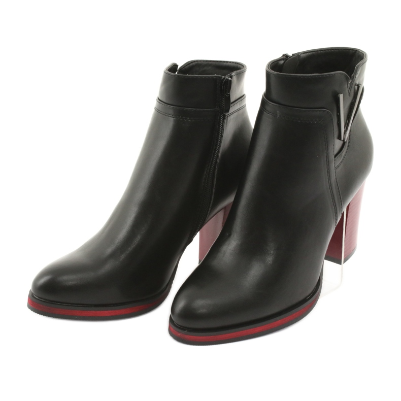Botas negras Sergio Leone 537 negro rojo 3 Botas negras Sergio Leone 537 negro rojo 3