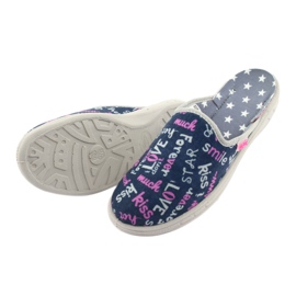 Zapato infantil color befado 707Y397 azul marino rosa gris 4