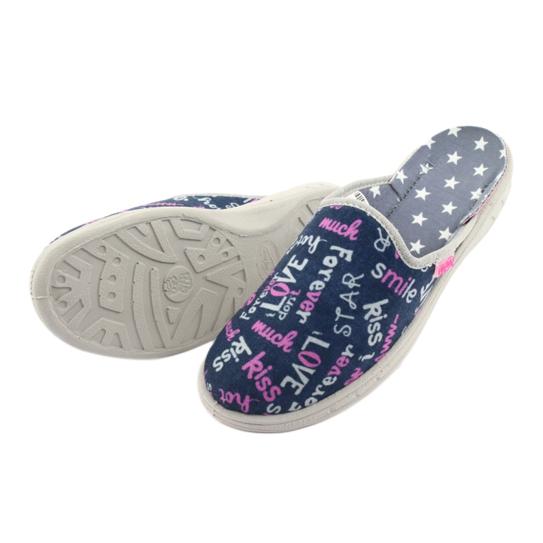 Zapato infantil color befado 707Y397 azul marino rosa gris 4