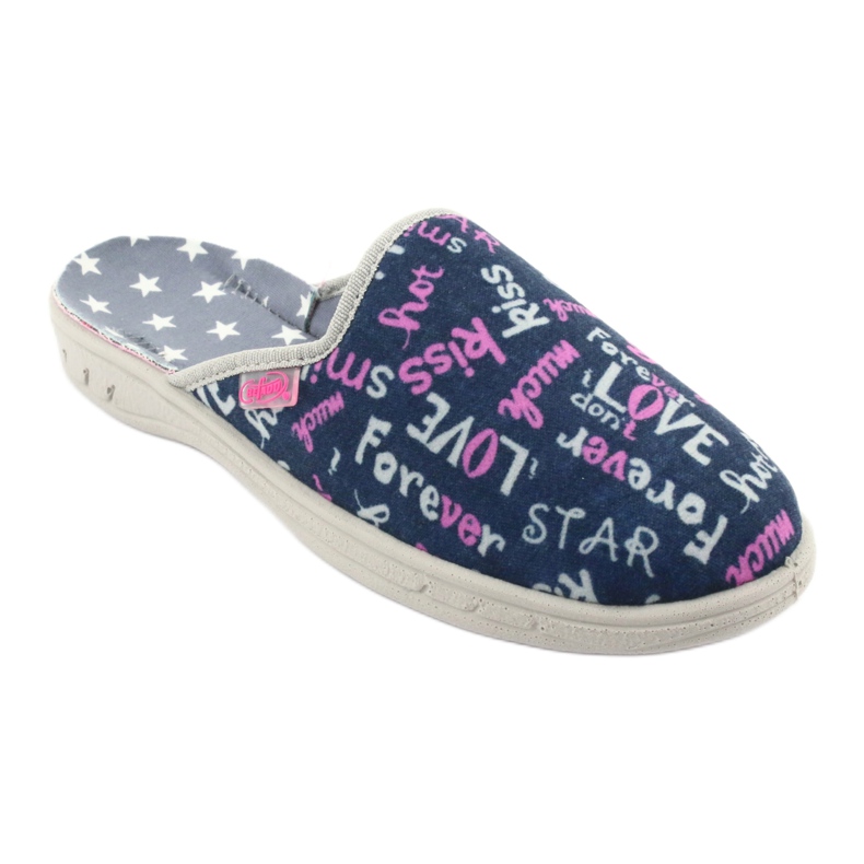 Zapato infantil color befado 707Y397 azul marino rosado gris 1