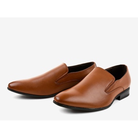 Zapatos bajos elegantes marrones 6-317 mocasines marrón 3