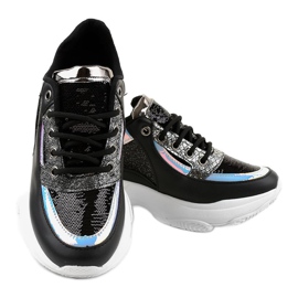 Zapatillas deportivas de mujer negras W-3117 negro 3