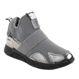 Calzado deportivo gris con banda elástica SJ1836-3 1