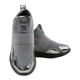 Calzado deportivo gris con banda elástica SJ1836-3 3
