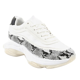 Zapatos deportivos YY-02 serpiente blanca blanco multicolor 1