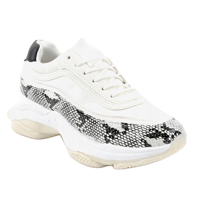 Zapatos deportivos YY-02 serpiente blanca blanco multicolor 1