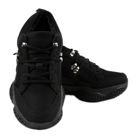 Zapatos deportivos negros de mujer de moda BD-5 3