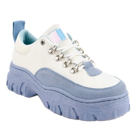 Zapatillas deportivas de mujer blancas y azules PF5329 blanco 1 Zapatillas deportivas de mujer blancas y azules PF5329 blanco 1