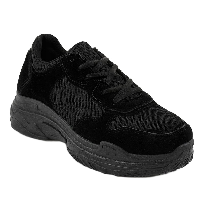 Zapatilla deportiva mujer ante negro R-372 1