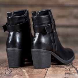 Nio Nio Botas clásicas de tacón alto negro 4