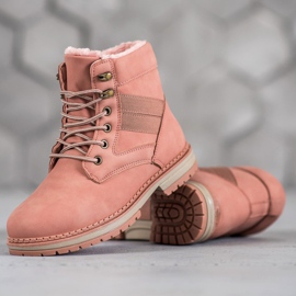 SHELOVET Botas de invierno rosa 1