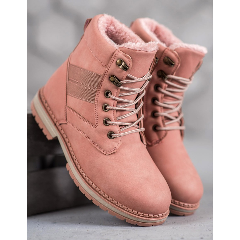 SHELOVET Botas de invierno rosa 2