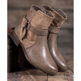 SDS Botas beige de mujer 4