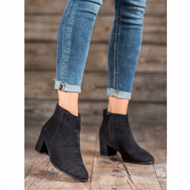 Filippo Botas de ante de tacón alto negro 2