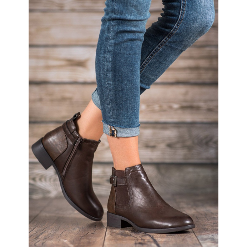 Anesia Paris Botas bajas de mujer marrón 2 Anesia Paris Botas bajas de mujer marrón 2