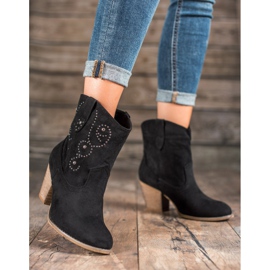 Small Swan Botas de vaquero de tacón negro 1 Small Swan Botas de vaquero de tacón negro 1