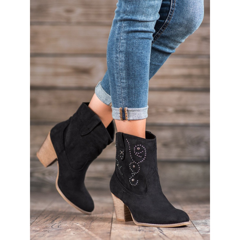 Small Swan Botas de vaquero de tacón negro 2 Small Swan Botas de vaquero de tacón negro 2