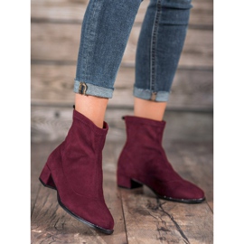 Sweet Shoes Botas de gamuza con estilo púrpura 1