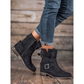 Corina Botas de gamuza para mujer negro 3