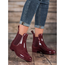 SHELOVET Chanclos lacados rojo 1