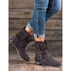 Corina Botas de gamuza para mujer gris 4