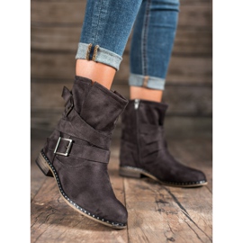 Corina Botas de gamuza para mujer gris 5
