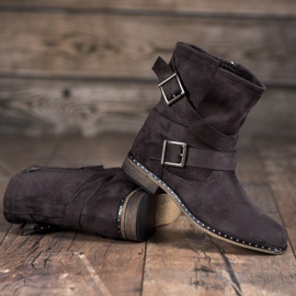 Corina Botas de gamuza para mujer gris 2