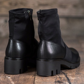 Filippo Botas negras en la plataforma negro 2