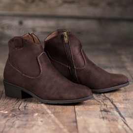 Filippo Botas vaqueras de ante marrón 4