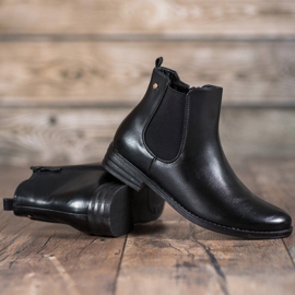 Bella Paris Botines Chelsea casuales negro 3
