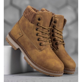 SHELOVET Tramperos de moda marrón 2 SHELOVET Tramperos de moda marrón 2