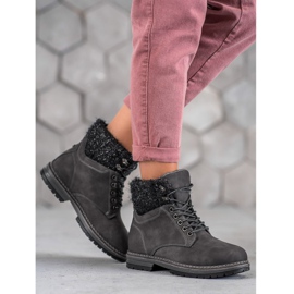 SHELOVET Tramperos con purpurina negro 2