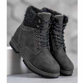 SHELOVET Tramperos con purpurina negro 1