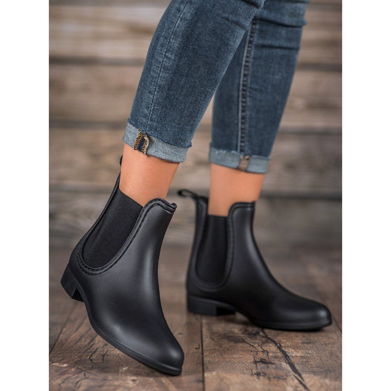 SHELOVET Chanclos mate negro 1