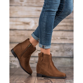 Filippo Botas con cuña oculta marrón 5