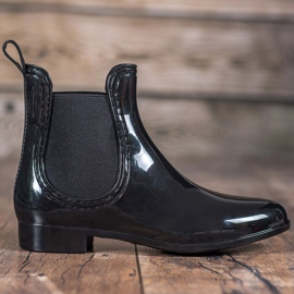 SHELOVET Chanclos de mujer negro 4