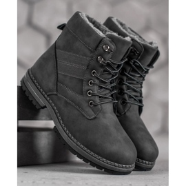 SHELOVET Botas de invierno grises 4