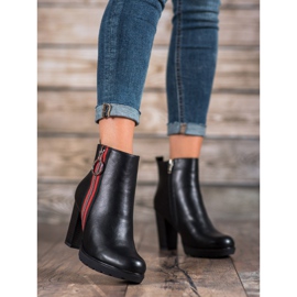 Filippo Botas con cremallera decorativa negro 1