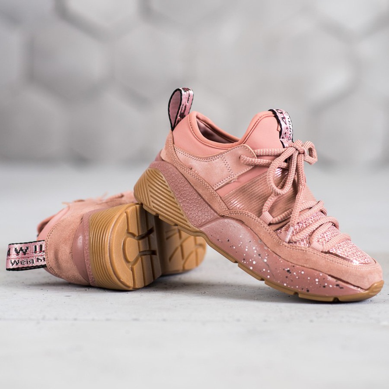 SHELOVET Calzado deportivo sin cordones rosado 2