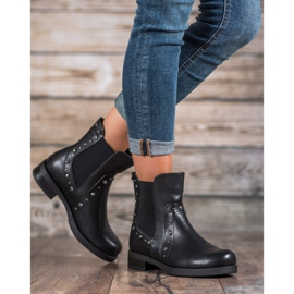 Bestelle Botas sin cordones con chorros negro 4
