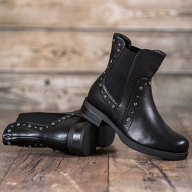 Bestelle Botas sin cordones con chorros negro 2