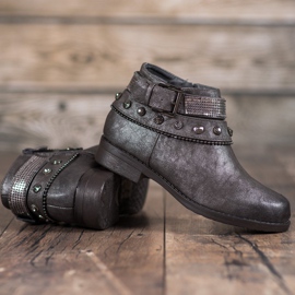 Forever Folie Botas con purpurina gris 2