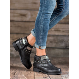 Forever Folie Botas con diamantes de imitación negro 1 Forever Folie Botas con diamantes de imitación negro 1