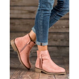 Clowse Botas con flecos rosa 1
