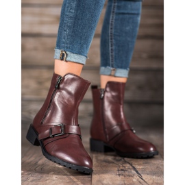 Groto Gogo Botas altas granate rojo 3