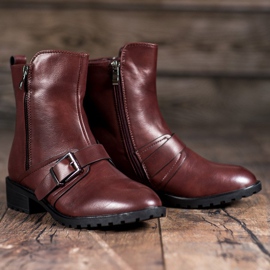 Groto Gogo Botas altas granate rojo 5