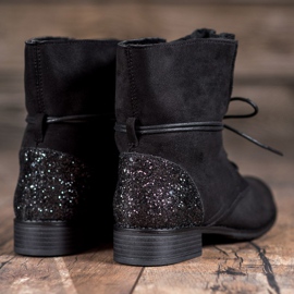 S. BARSKI Botas negras con cordones negro 1 S. BARSKI Botas negras con cordones negro 1