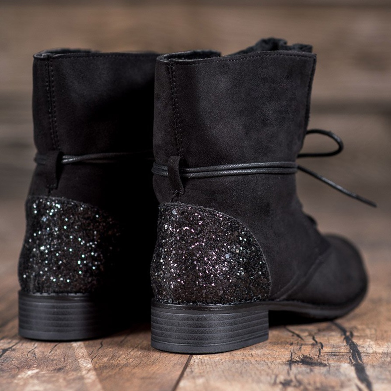 S. BARSKI Botas negras con cordones negro 1 S. BARSKI Botas negras con cordones negro 1